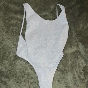 Gray bodysuit